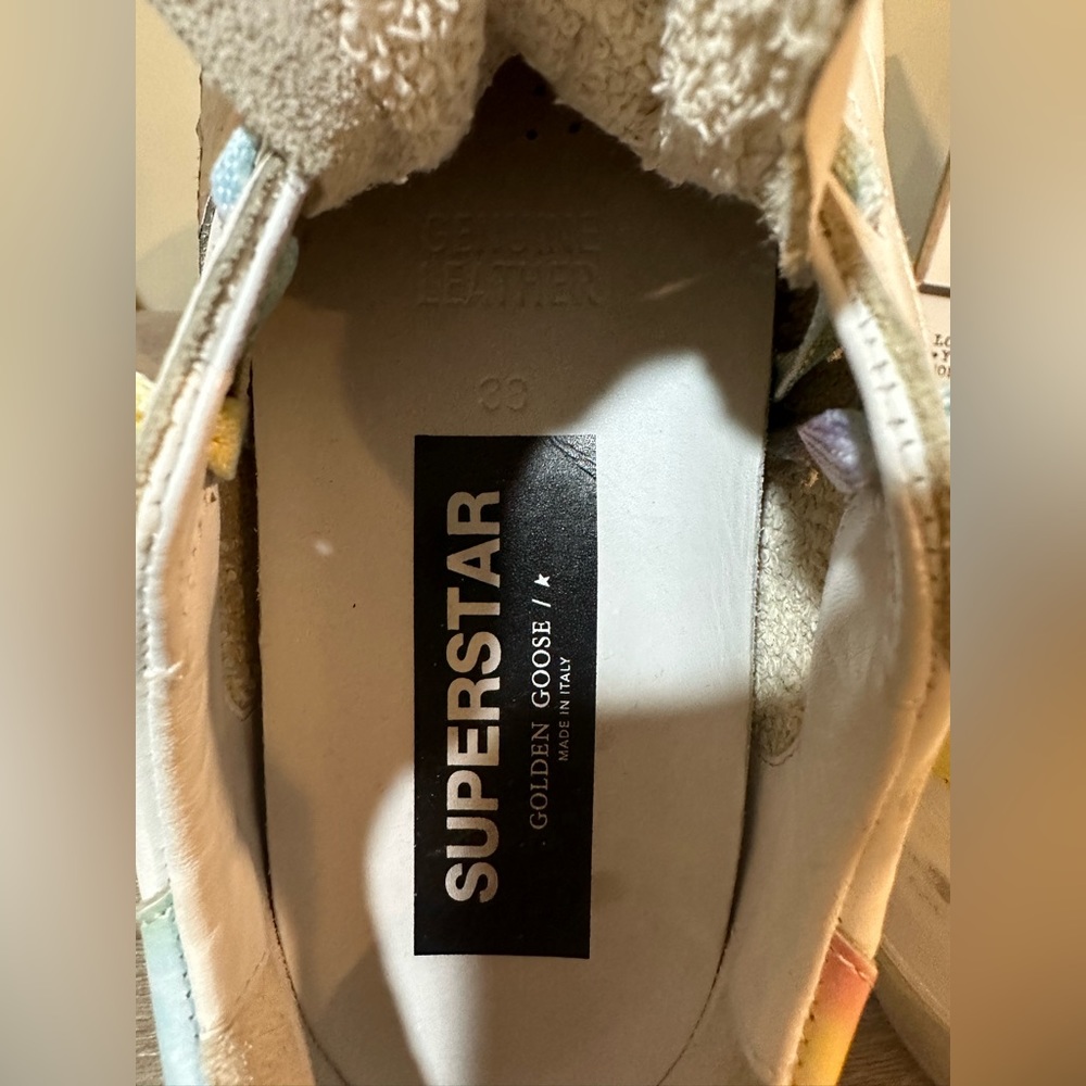 GOLDEN GOOSE Deluxe Tie Dye Superstar Sneakers 38 - Picture 3 of 5